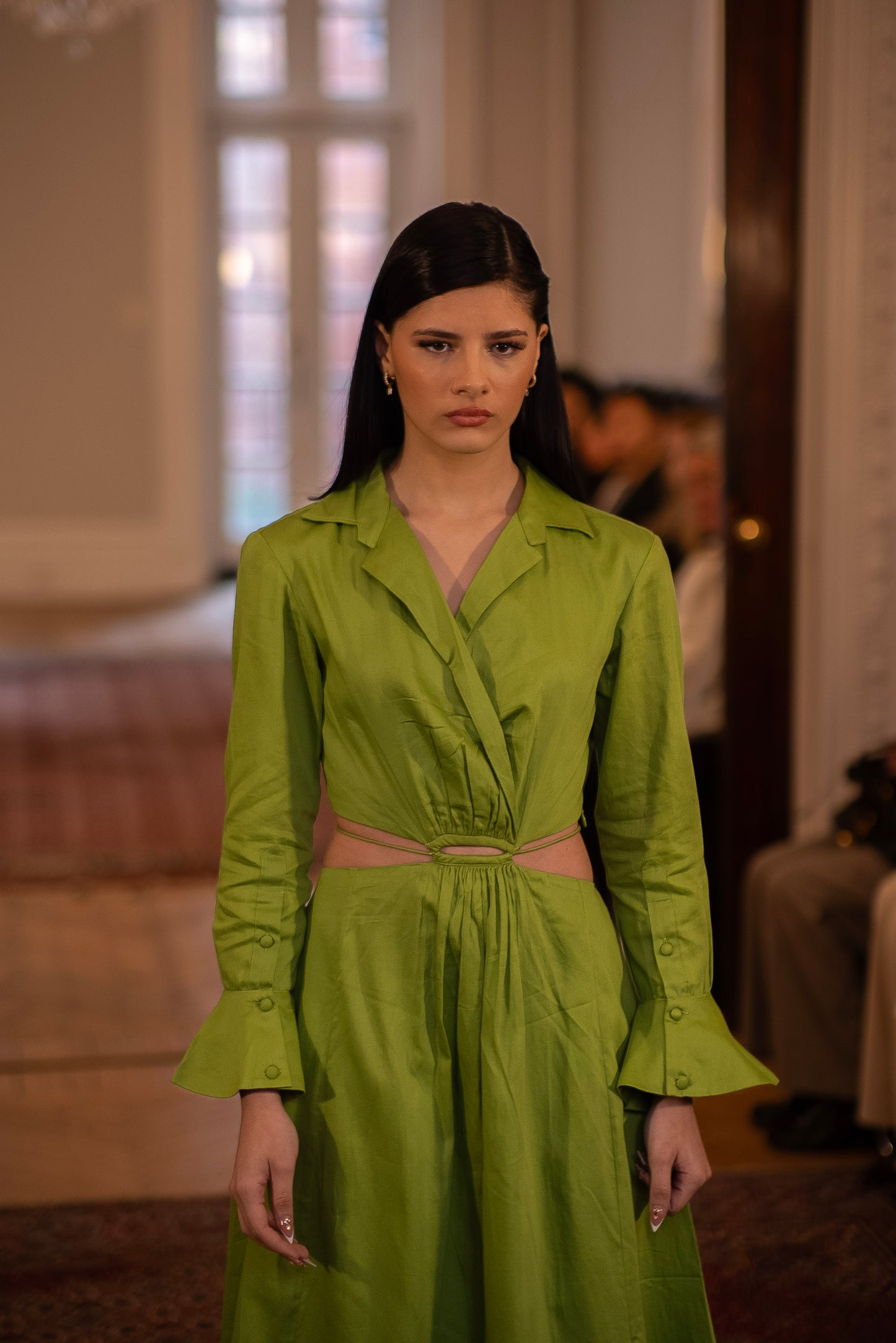 The Lyra Citron Cutout Midi